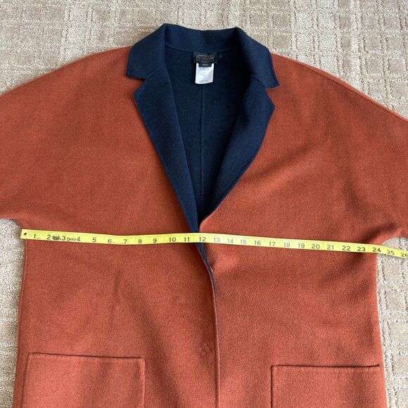 Pendleton Wool Double Face Long Jacket Blazer Women L Camel Brown Oversized Soft - Picture 7 of 9